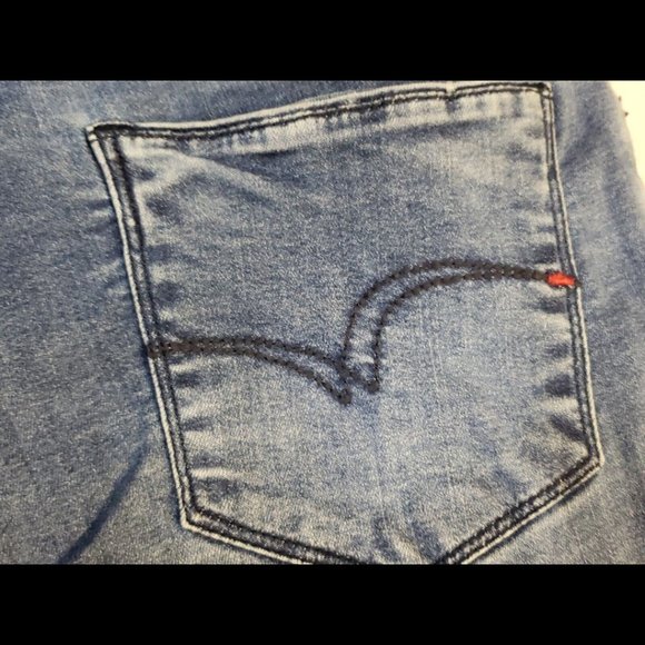 Lee Cooper Originals Distressed Slim Fit Annie Stretch Jeans Womens 28 Indigo - Picture 6 of 13